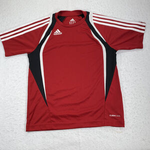 Adidas Clima365 Boys Medium Red Short Sleeve Athletic Lightweight Sports T Shirt